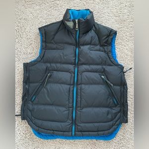 Diesel fleece lined puffer vest, size L
